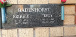 BADENHORST Frikkie 1935-2005 & Esty 1942-2020