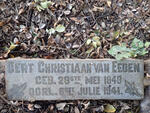 EEDEN Gert Christiaan, van 1848-1941
