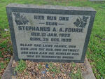 FOURIE Stephanus A.A. 1922-1939