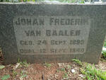 BAALEN Johan Frederik, van 1895-1940