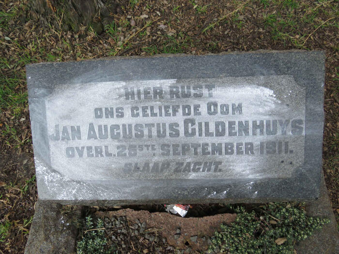 GILDENHUYS Jan Augustus -1911