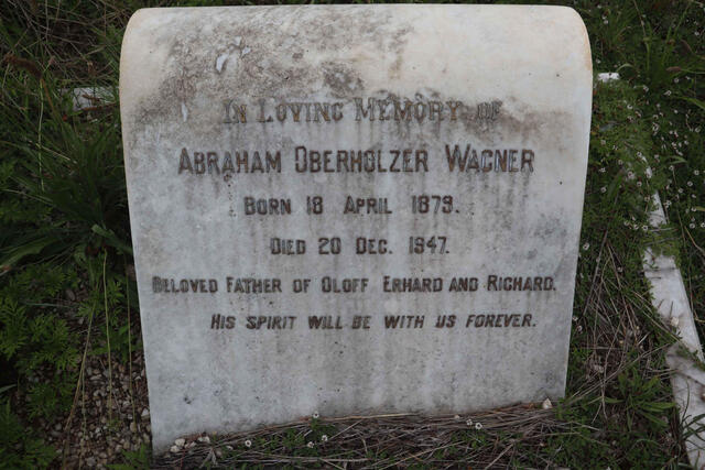 WAGNER Abraham Oberholzer 1879-1947