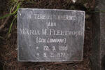 FLEETWOOD Maria M. nee LOMBARD 1900-1977
