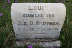 BOOYSEN Louie 1930-1931