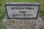 CILLIERS Aletta Cecilia Petronella 1910-1931