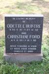 L'HUINTRE Odette 1901-1962 :: FORD Christiane 1905-1990