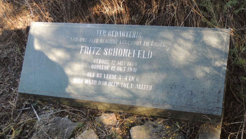 SCHONEFELD Fritz 1866-1941