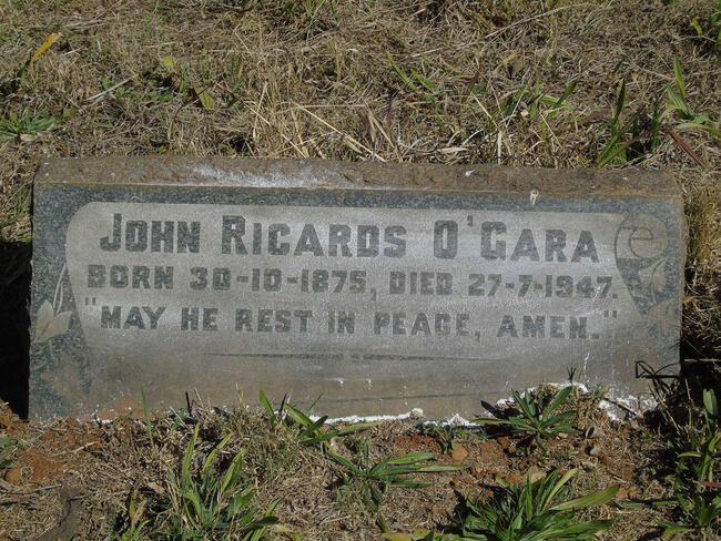 O'GARA John Richards 1875-1947