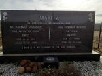 MARITZ Gert 1912-1988 & Beatie 1923-1989