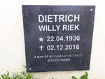 DIETRICH Willy Riek 1936-2016