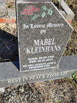 KLEINHANS Mabel 1927-2011