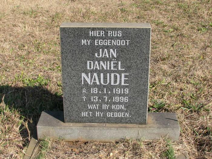 NAUDE Jan Daniel 1919-1996