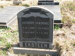 EKSTEEN Hennie 1901-1977 & Hannie 1904-1985