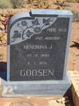 GOOSEN Hendrina J. 1895-1975