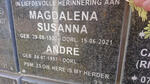 PIENAAR Magdalena Susanna 1932-2021 :: PIENAAR Andre 1957-