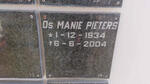 PIETERS Manie 1934-2004