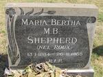 SHEPHERD M. B. nee ROUX 1884-1966