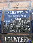 ALBERTYN J. 1904-2001 & E.J.M. VAN DER HOVEN 1910-2006