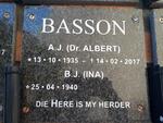 BASSON A.J. 1935-2017 & B.J. 1940-