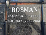 BOSMAN Casparus Johannes 1937-2014