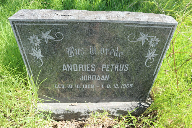 JORDAAN Andries Petrus 1908-1969