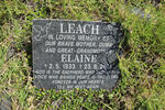 LEACH Elaine 1933-2013