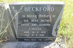 BECKFORD Louisa 1898-1989
