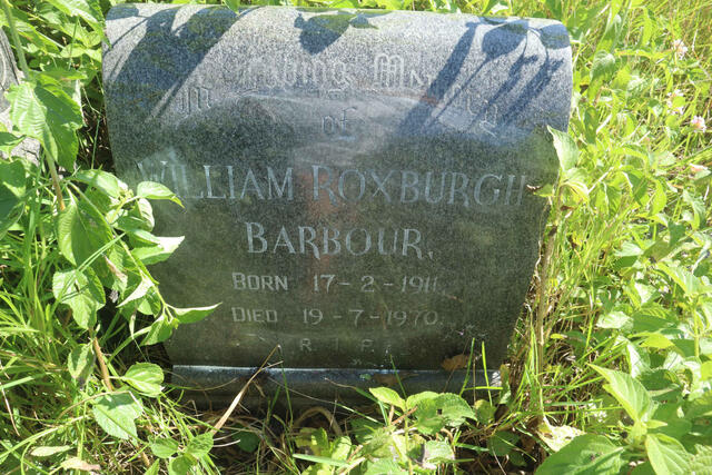 BARBOUR William Roxburgh 1911-1970