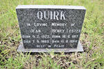 QUIRK Henry Lester 1917-1994 & Jean 1923-1993