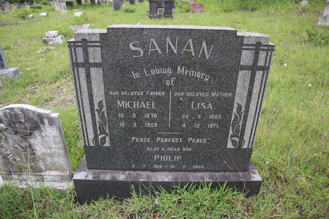 SANAN Michael 1876-1959 & Lisa 1889-1971 :: SANAN Philip 1910-1988