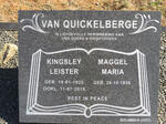 QUICKELBERGE Kingsley Leister, van 1935-2018 & Maggel Maria 1938-