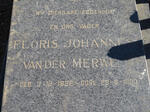 MERWE Floris Johannes, van der 1922-1980