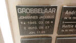 GROBBELAAR Johannes Jacobus 1945-2010