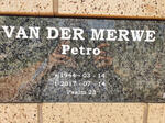 MERWE Petro, van der 1944-2017