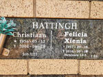 HATTINGH Christiaan 1956-2004 & Felicia Xienia 1957-2016