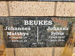 BEUKES Johannes Matthys 1926-2009 & Johanna Sylvia 1928-2013