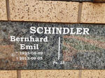 SCHINDLER Bernhard Emil 1935-2013