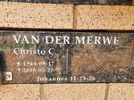 MERWE Christo C., van der 1944-2008