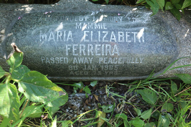 FERREIRA Maria Elizabeth -1965