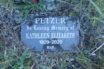 PETZER Kathleen Elizabeth 1929-2020