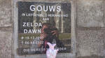 GOUWS Zelda Dawn 1941-2022
