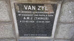 ZYL A.M.J., van 1926-1997