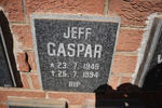 GASPAR Jeff 1945-1994