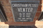 VENTER Christiaan Petrus 1928-2001