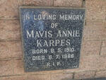 KARPES Mavis Annie 1910-1966
