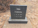FERREIRA Dina 1937-1938