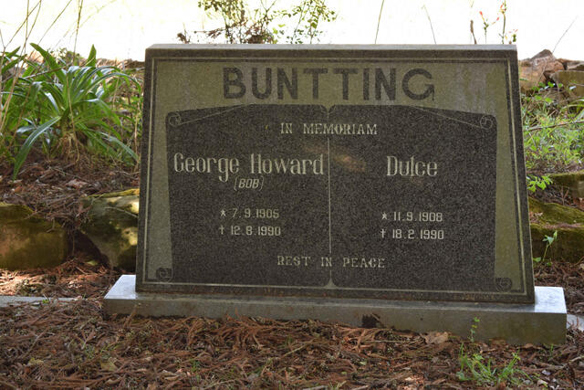 BUNTTING George Howard 1905-1990 & Dulce 1908-1990