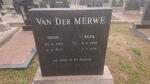 MERWE Deon, van der 1954-1970 :: VAN DER MERWE Reda 1957-1974