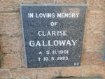 GALLOWAY Clarise 1901-1983