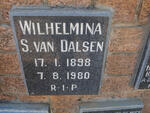 DALSEN Wilhelmina S., van 1898-1980